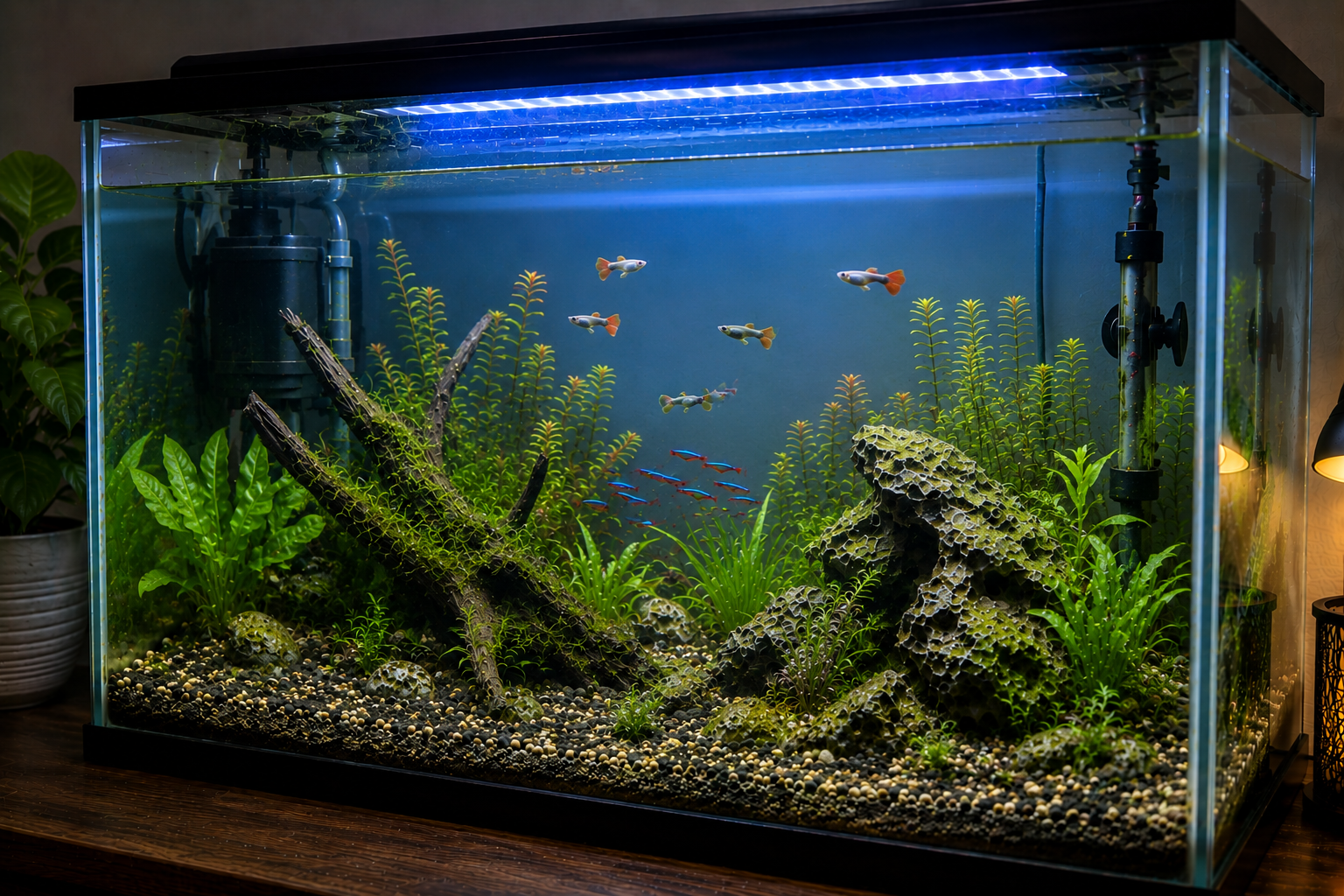 Fish tank after