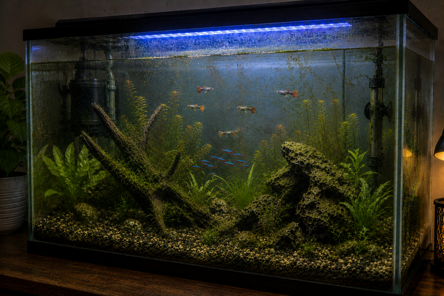 Fish tank before